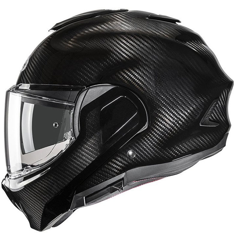 Překlápěcí helma na motorku HJC F100 Carbon černá