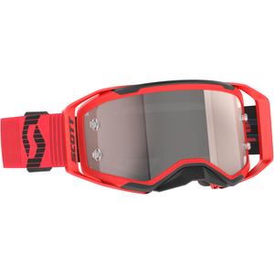 Motokrosové brýle SCOTT Prospect 2.0 červeno-černé se stříbrným plexi