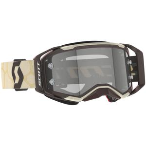 Motokrosové brýle SCOTT Prospect 2.0 LS béžovo-hnědé s šedým light sensitive plexi