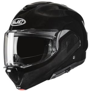 Překlápěcí helma na motorku HJC F100 Solid metalická černá