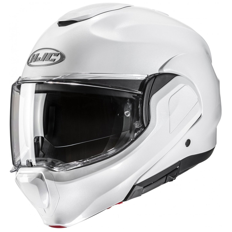 Překlápěcí helma na motorku HJC F100 Solid perleťově bílá