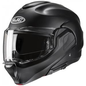 Překlápěcí helma na motorku HJC F100 Solid Semi Flat černá