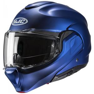 Překlápěcí helma na motorku HJC F100 Solid Semi metalická modrá