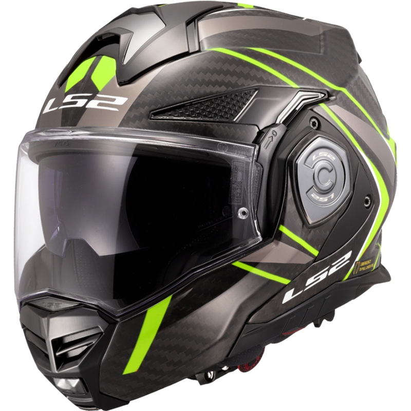 Překlápěcí helma na motorku LS2 FF901 Advant X C Future II černo-fluo žlutá