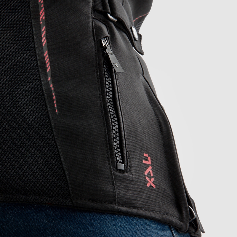 Dámská bunda na motorku Rebelhorn Jax černo-červená