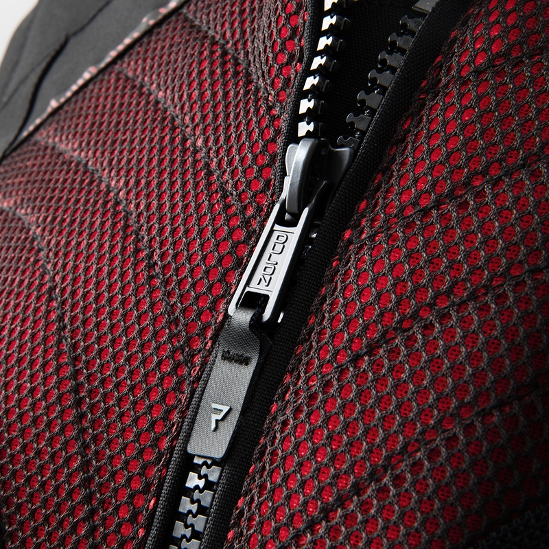 Dámská bunda na motorku Rebelhorn Jax černo-červená