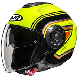 Otevřená helma na motorku HJC i40N Linia MC3H fluo žluto-černá