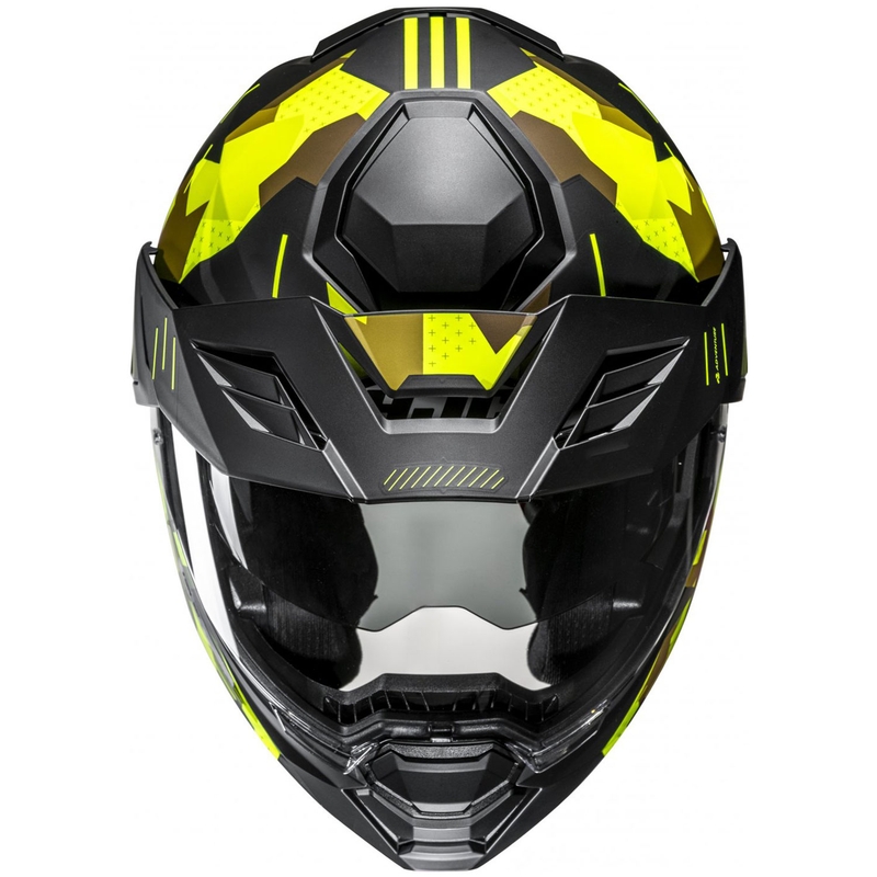 Výklopná helma na motorku HJC i80 Roki MC3HSF fluo žluto-černá