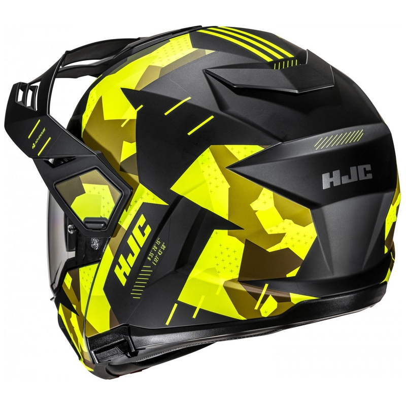 Výklopná helma na motorku HJC i80 Roki MC3HSF fluo žluto-černá