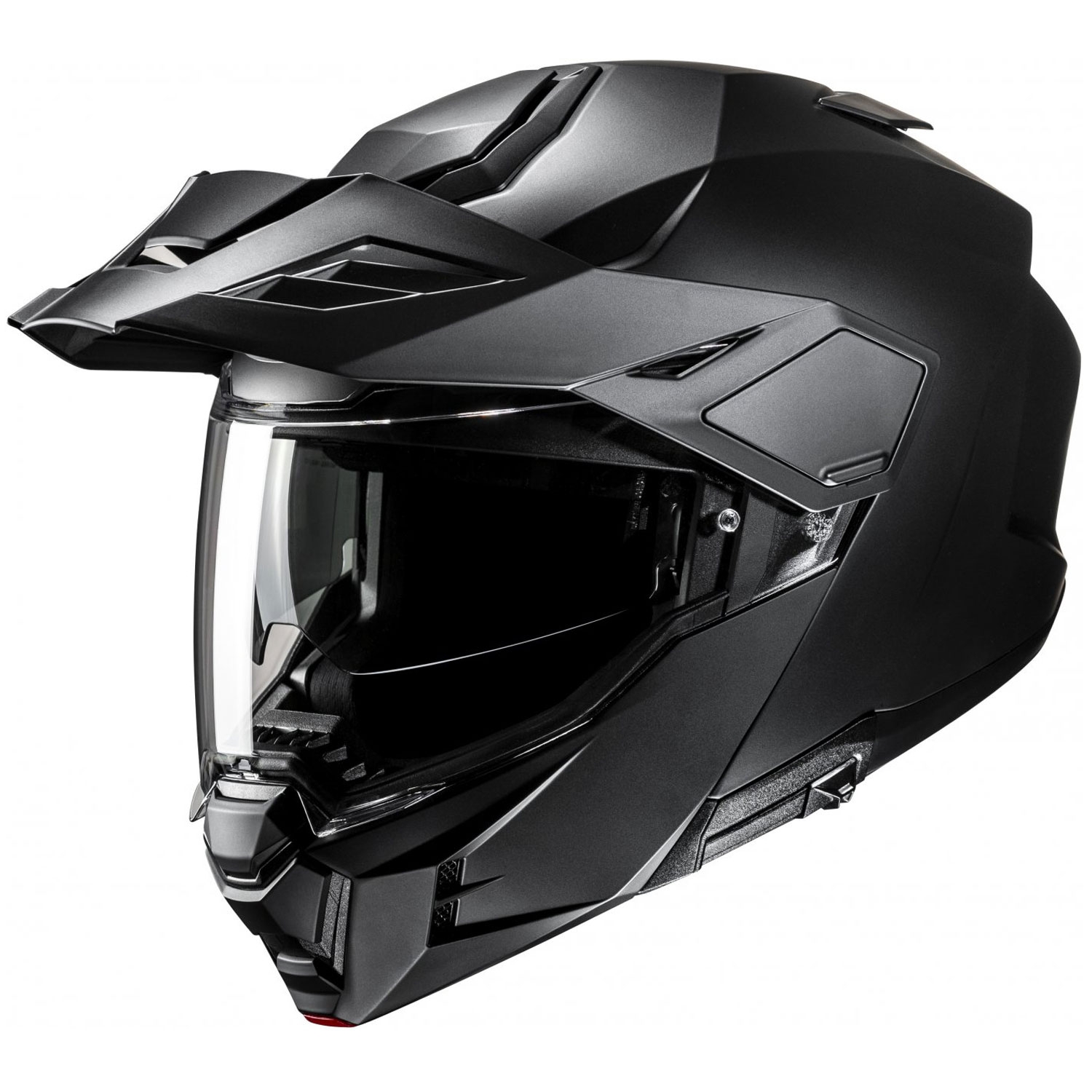 Výklopná helma na motorku HJC i80 Solid Semi Flat černá Velikost: XS