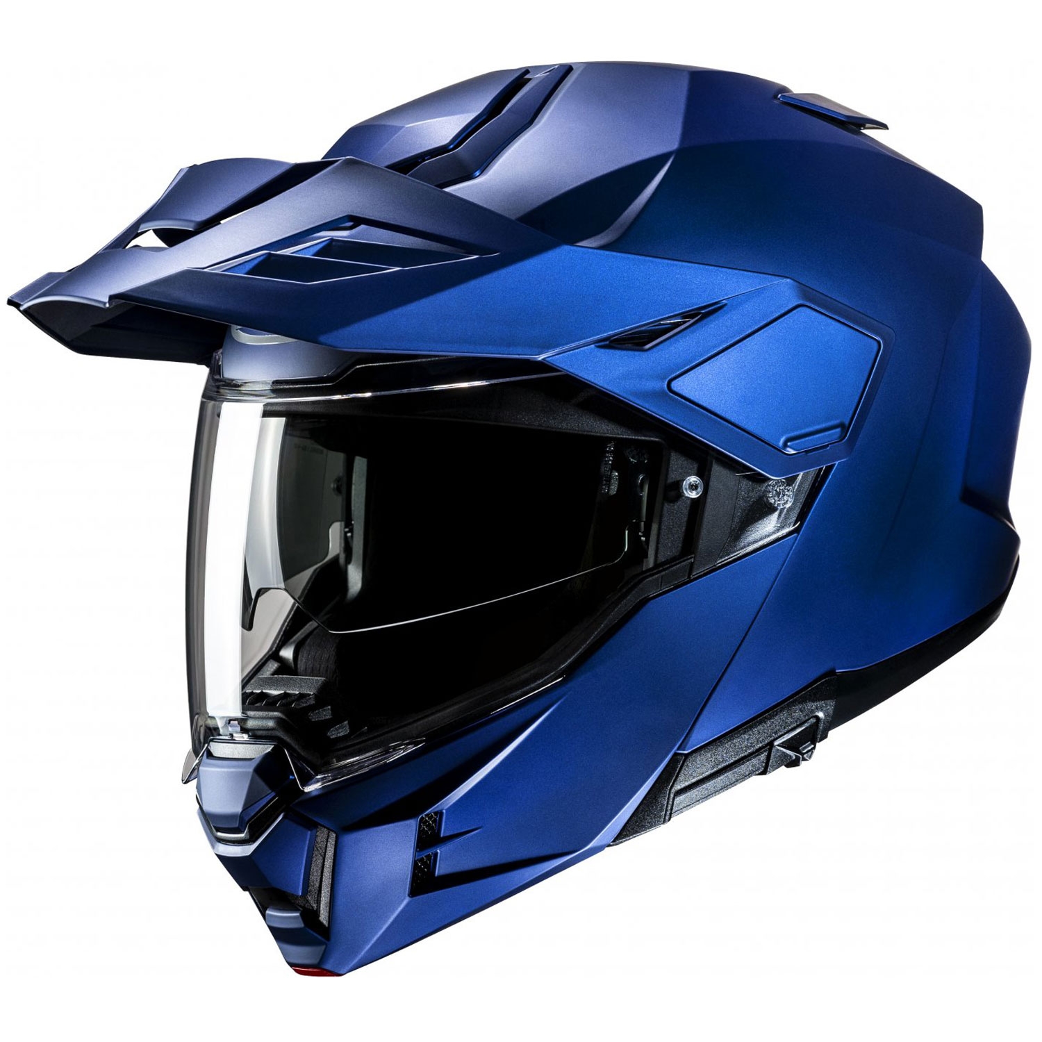 Výklopná helma na motorku HJC i80 Solid Semi Flat metalická modrá Velikost: 2XL