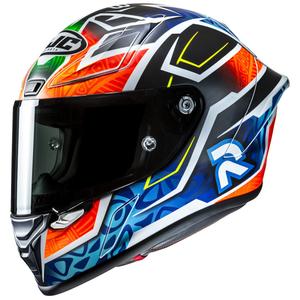 Integrální helma na motorku HJC RPHA 1 Binder Replica 2024 MC27SF černo-oranžovo-modrá