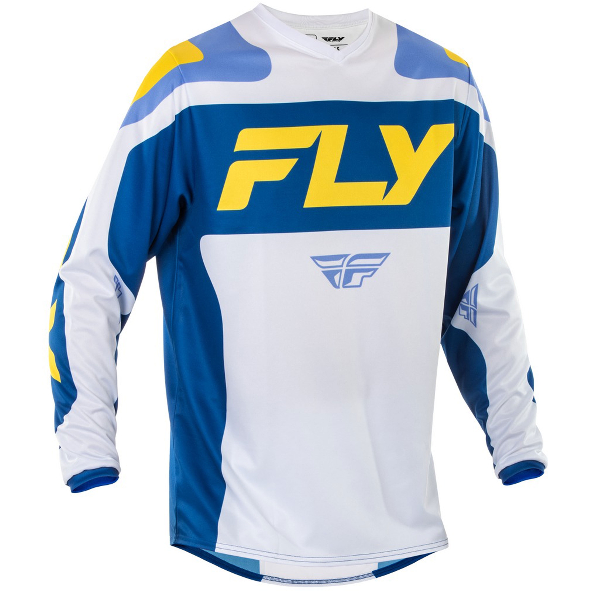 Motokrosový dres FLY Racing F-16 bílo-modro-žlutý Velikost: S