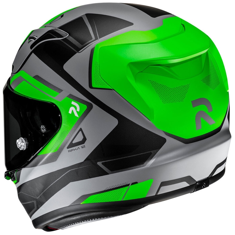 Integrální helma na motorku HJC RPHA 12 Brels MC4HSF zeleno-šedo-černá
