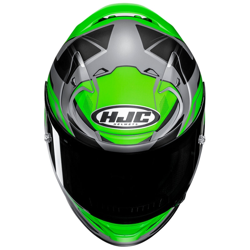 Integrální helma na motorku HJC RPHA 12 Brels MC4HSF zeleno-šedo-černá