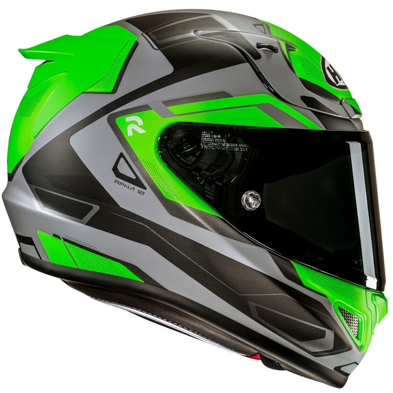 Integrální helma na motorku HJC RPHA 12 Brels MC4HSF zeleno-šedo-černá