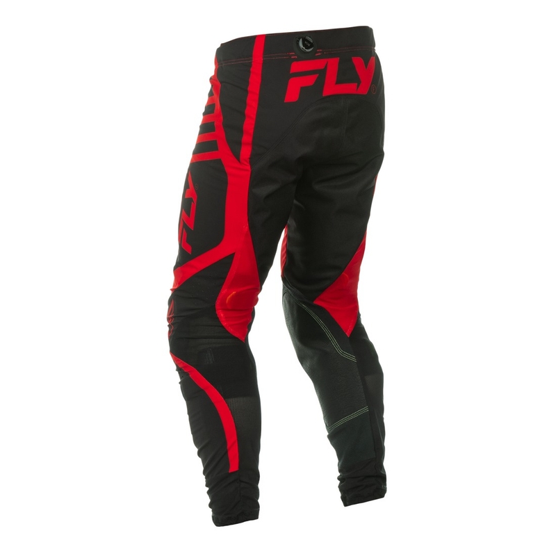 Motokrosové kalhoty FLY Racing Lite černo-červené