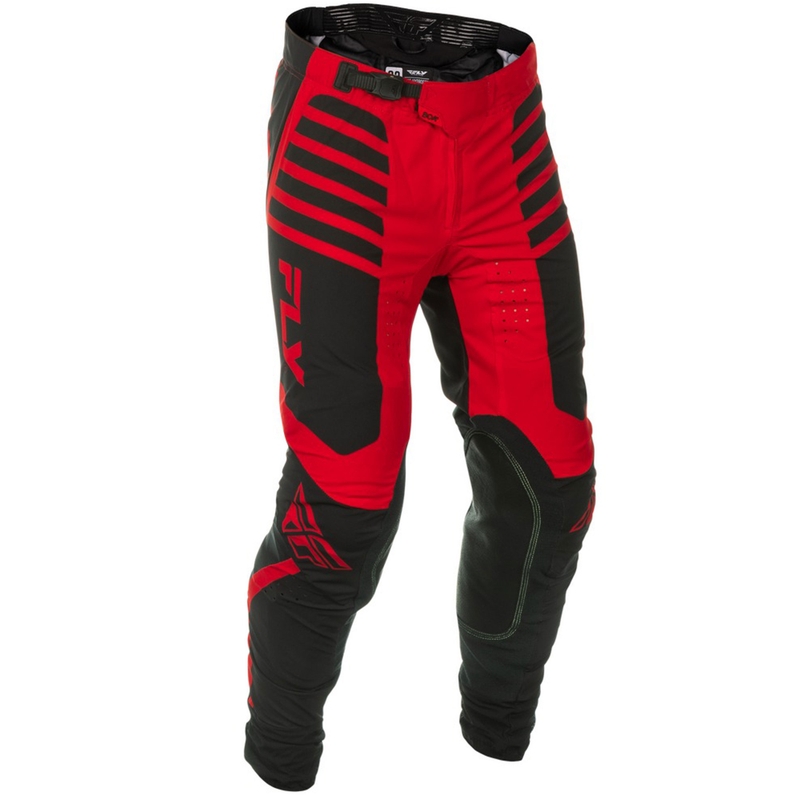 Motokrosové kalhoty FLY Racing Lite černo-červené