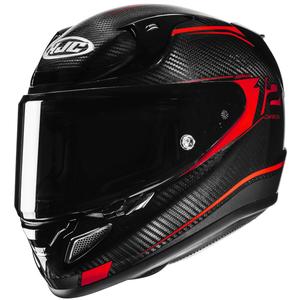 Integrální helma na motorku HJC RPHA 12 CARBON Keres MC1 černo-červená