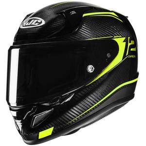 Integrální helma na motorku HJC RPHA 12 CARBON Keres MC3H fluo žluto-černá