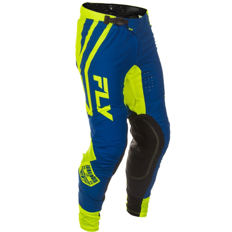 Motokrosové kalhoty FLY Racing Lite Lancer modro-fluo žluté