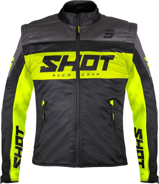 Softshellová bunda Shot Softshell Lite černo-fluo žlutá Velikost: S