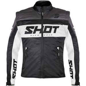 Softshellová bunda Shot Softshell Lite černo-bílá