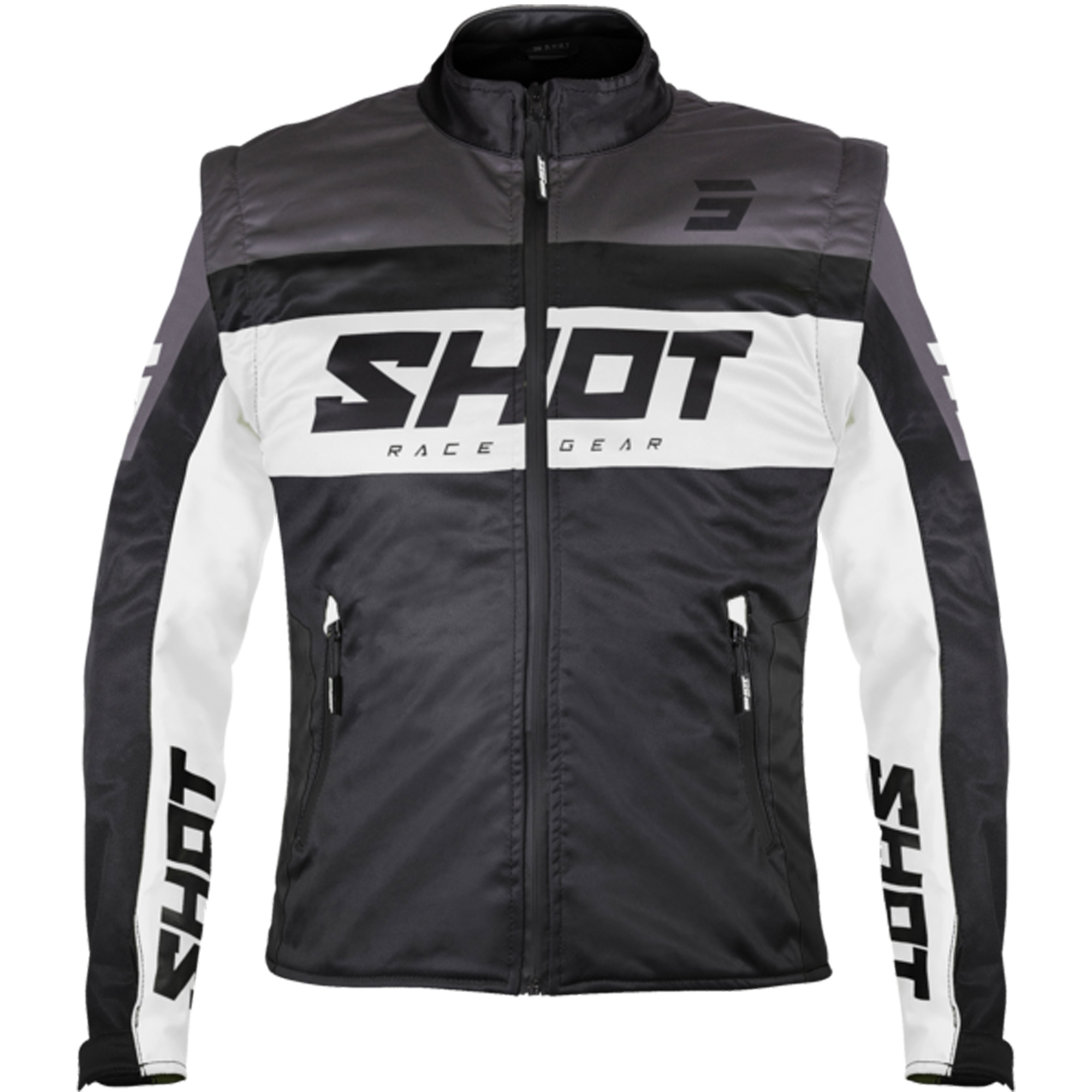 Softshellová bunda Shot Softshell Lite černo-bílá Velikost: S
