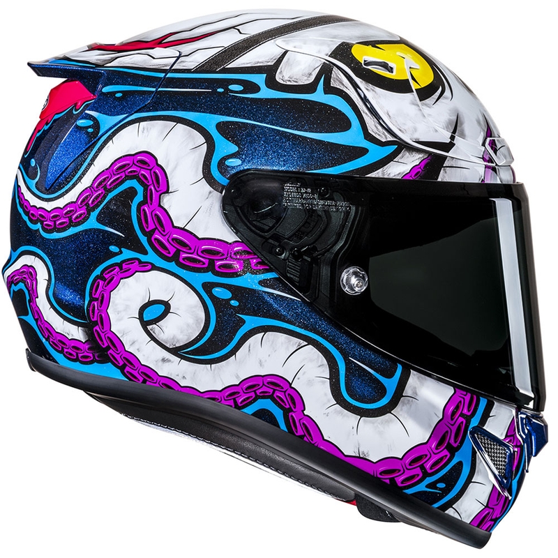 Integrální helma na motorku HJC RPHA 12 Kraken MC28 bílo-modro-černá
