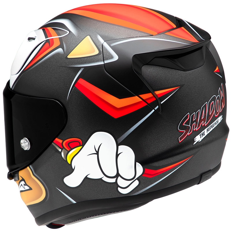 Integrální helma na motorku HJC RPHA 12 Shadow The Hedgehog MC1SF černo-červeno-oranžová výprodej