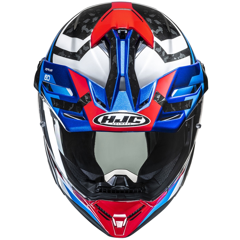 Enduro helma na motorku HJC RPHA 60 Dakar MC21 modro-černo-bílá