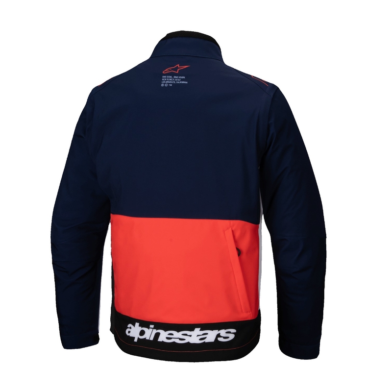 Softshellová bunda Alpinestars Lite Dura Softshell modro-oranžovo-bílá