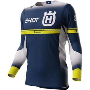 Motokrosový dres Shot Aerolite Husqvarna LE 2024 modrý výprodej