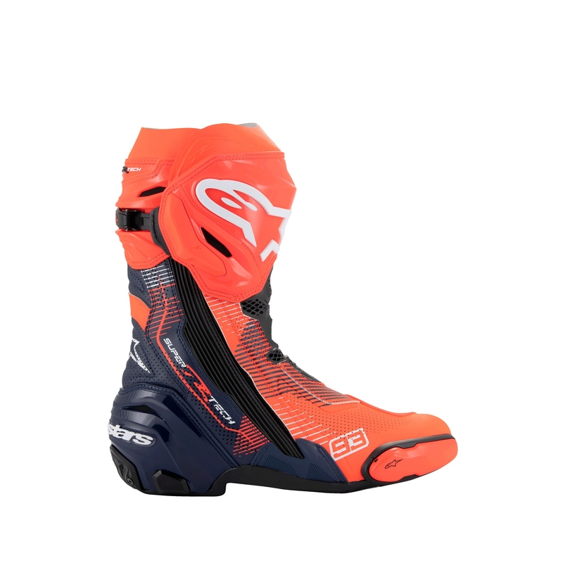 Boty na motorku Alpinestars Supertech R Vented limitovaná edice MM93 Marc Marquez fluo červeno-modro-černé