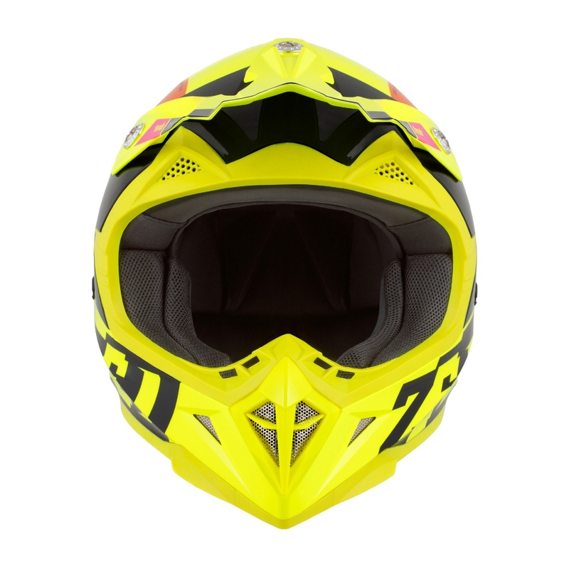 Motokrosová helma ZED X1.9 Tendo fluo žluto-růžovo-oranžovo-černá
