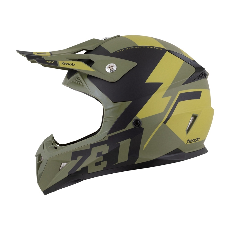 Motokrosová helma ZED X1.9 Tendo  tmavě zeleno-světle zelená