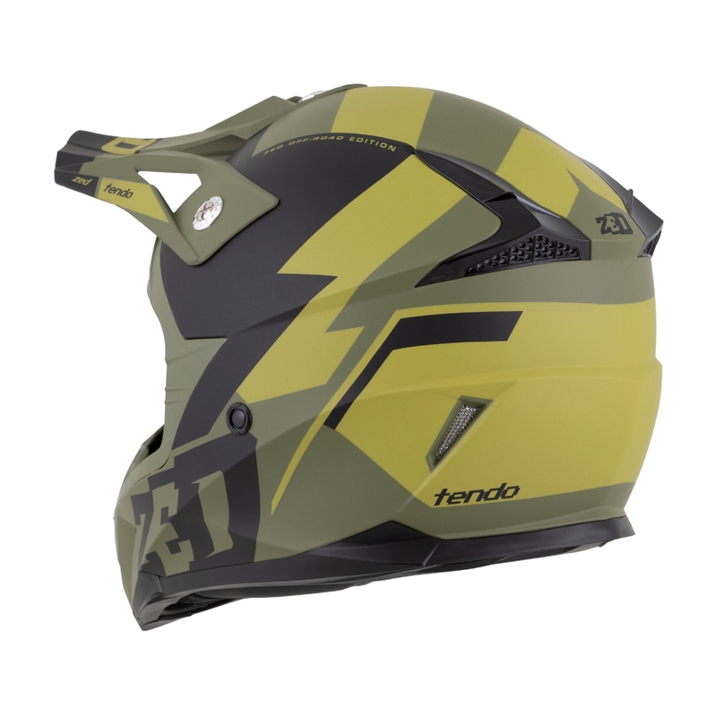 Motokrosová helma ZED X1.9 Tendo  tmavě zeleno-světle zelená
