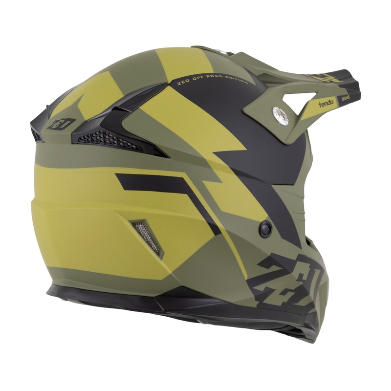 Motokrosová helma ZED X1.9 Tendo  tmavě zeleno-světle zelená
