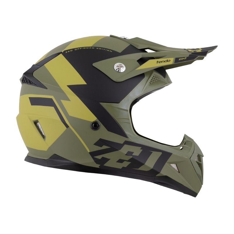 Motokrosová helma ZED X1.9 Tendo  tmavě zeleno-světle zelená