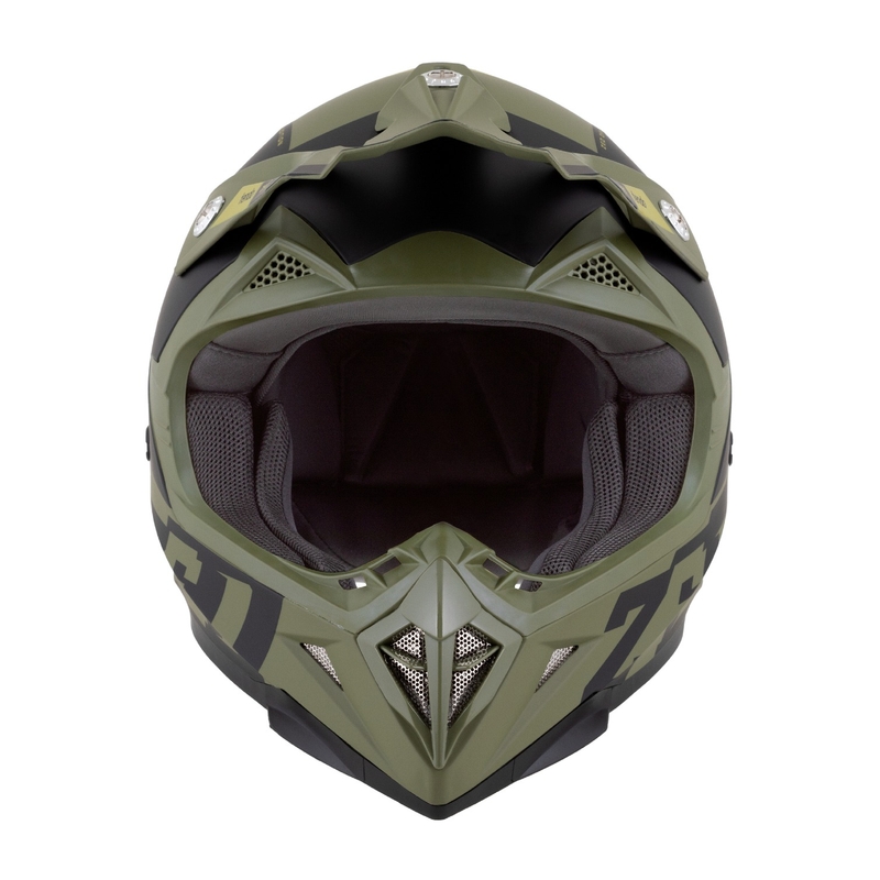 Motokrosová helma ZED X1.9 Tendo  tmavě zeleno-světle zelená