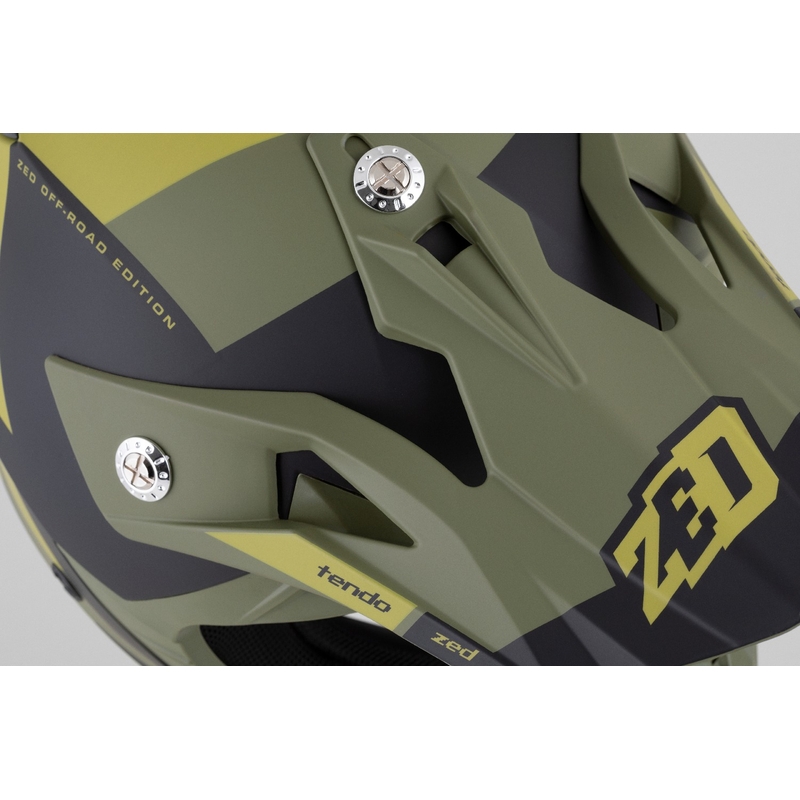 Motokrosová helma ZED X1.9 Tendo  tmavě zeleno-světle zelená