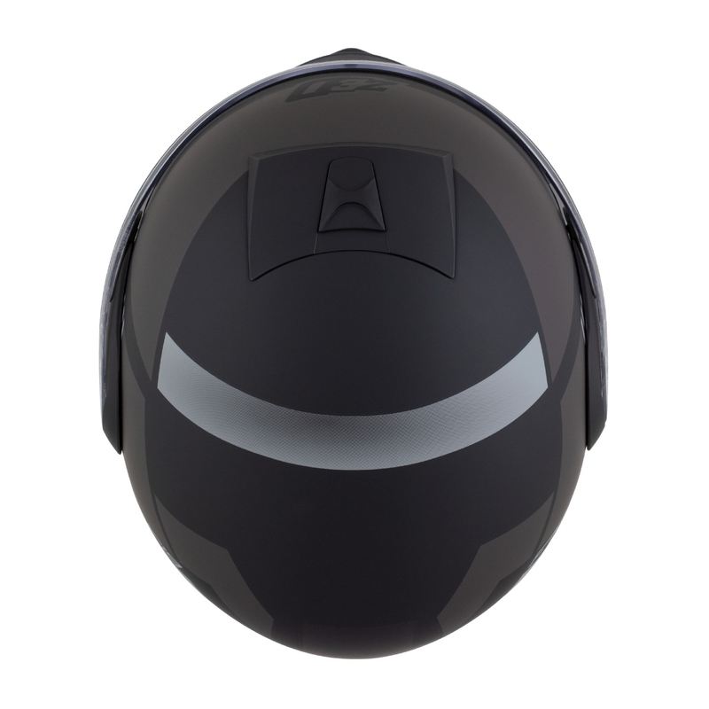 Výklopná helma na motorku ZED F19 matná černo-šedá