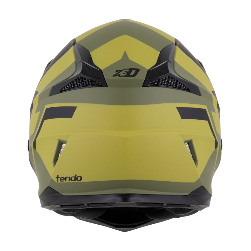 Dětská motokrosová helma ZED X1.9 Tendo tmavě zeleno-světle zelená