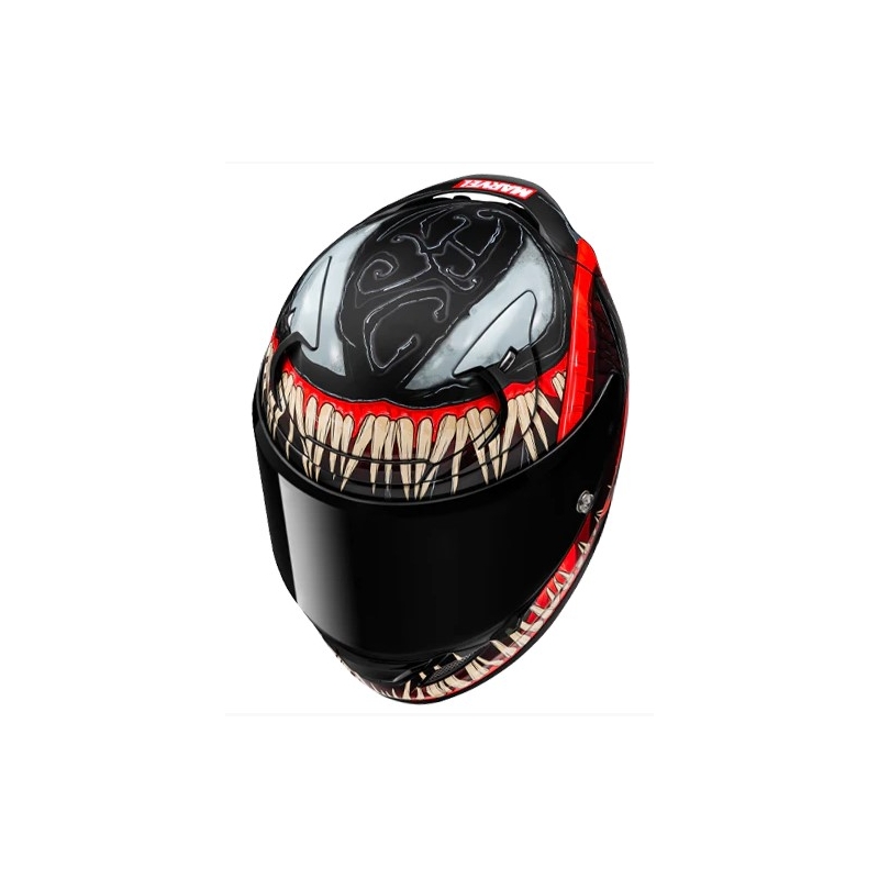 Integrální helma na motorku HJC RPHA 12 Venom 3 Marvel černo-červená