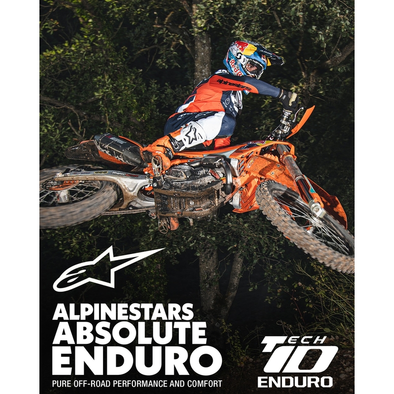 Boty na motorku Alpinestars Tech 10 Enduro fluo oranžovo-černo-bílé