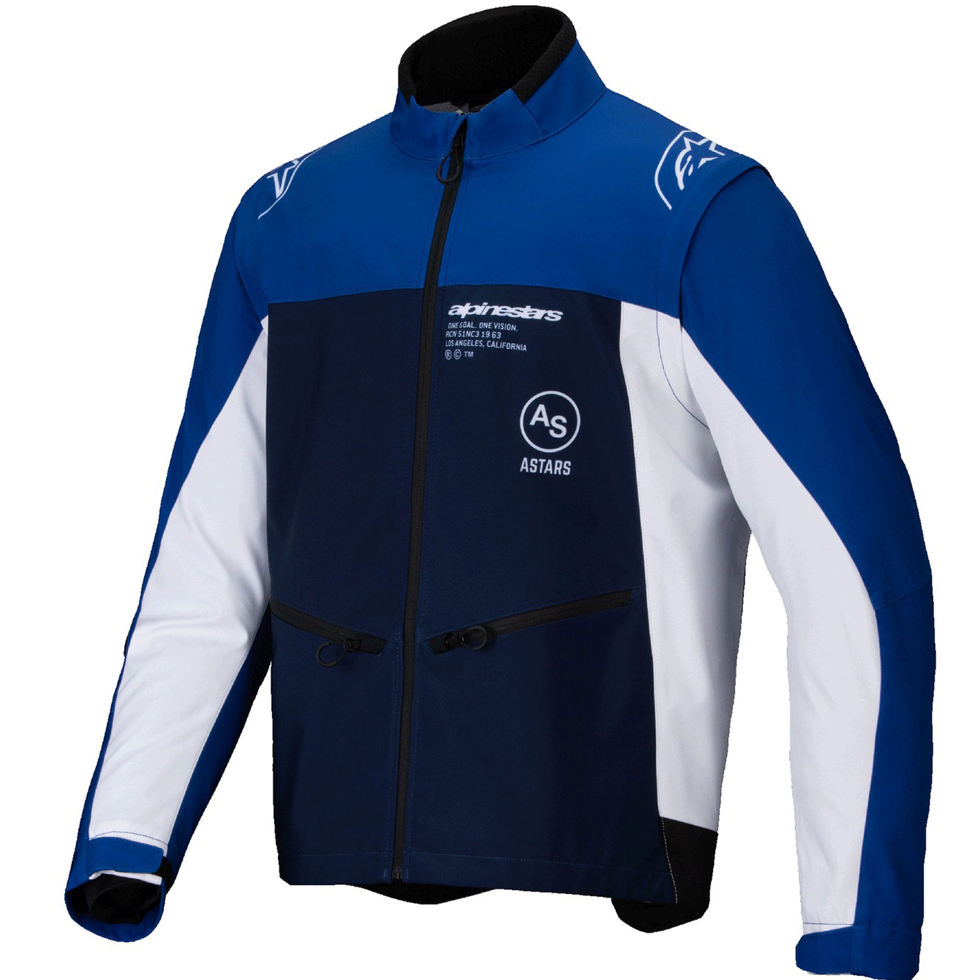 Softshellová bunda Alpinestars Lite Dura Softshell modro-bílá Velikost: XL