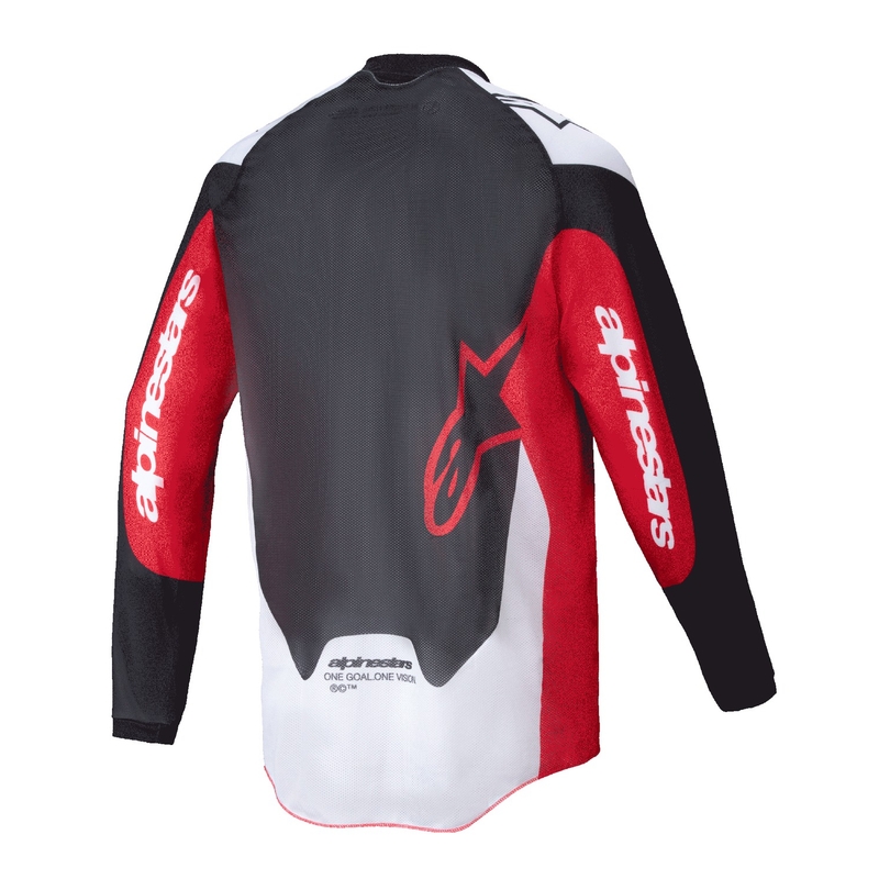 Motokrosový dres Alpinestars PRO-Dura černo-červeno-bílý