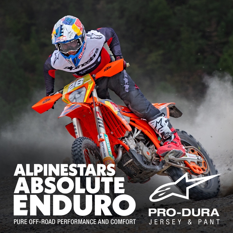 Motokrosový dres Alpinestars PRO-Dura černo-červeno-bílý