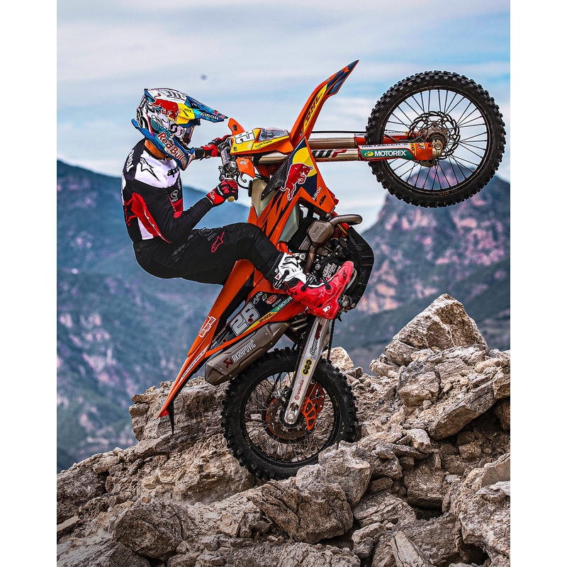 Motokrosový dres Alpinestars PRO-Dura černo-červeno-bílý