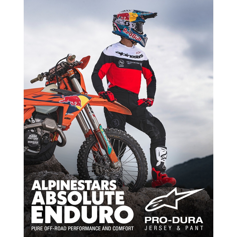 Motokrosový dres Alpinestars PRO-Dura černo-červeno-bílý